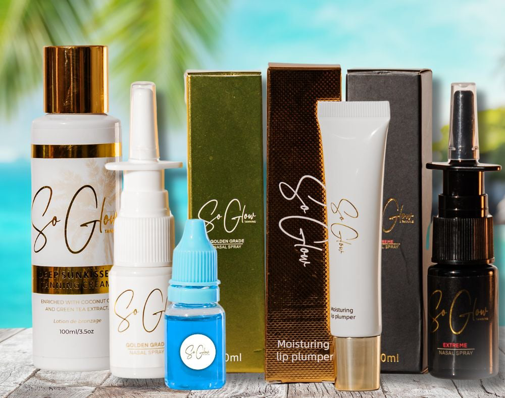 Bundle 3 - Black or Golden Grade Tanning Accelerator + Oral Drops + Any Lip Product + Gel or Cream